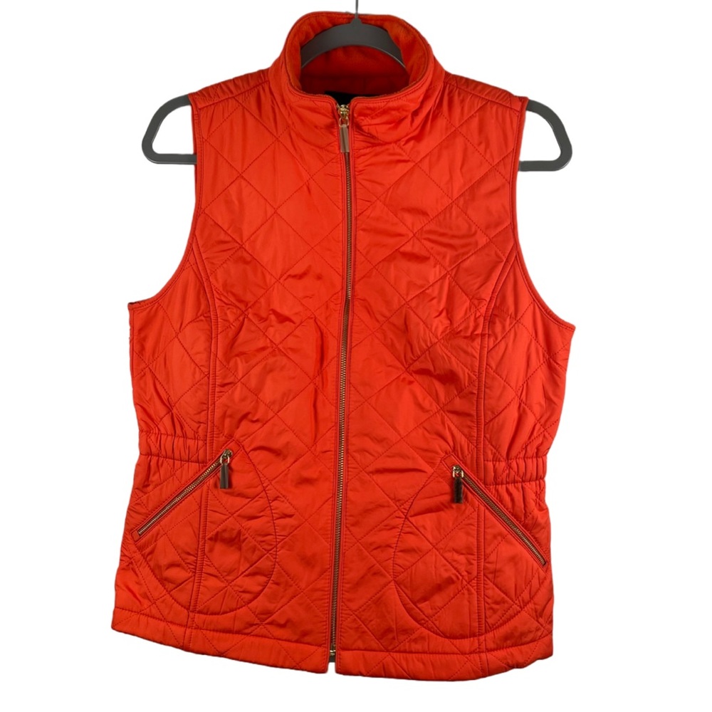 TALBOTS OUTERWEAR VEST | Fiery orange | Small